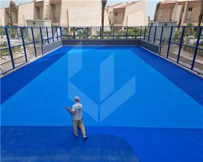 کفپوش زمین تنیس هارد کورت اکریلیک در آمل